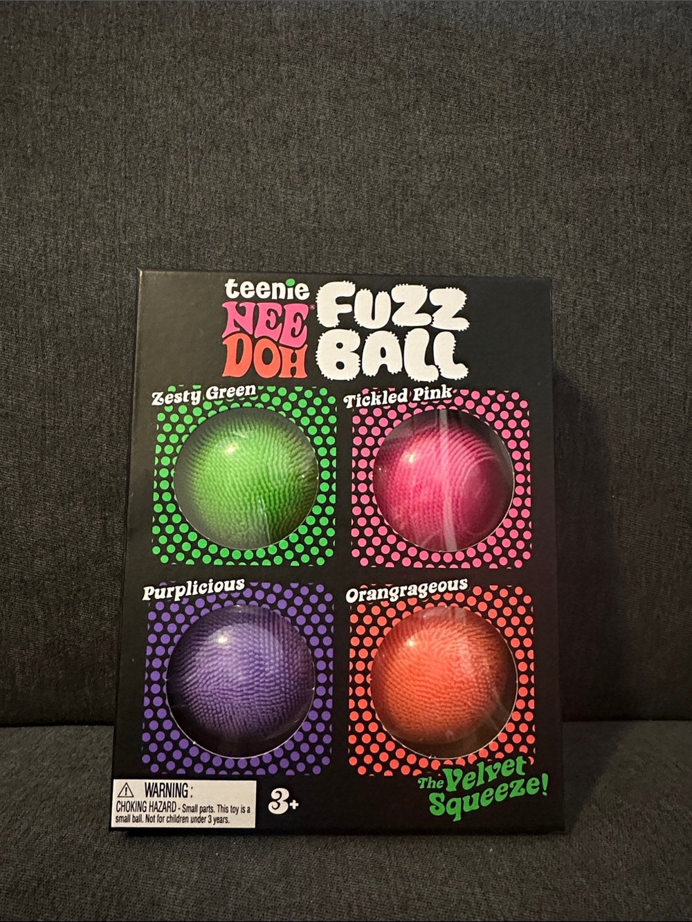 NeeDoh Fuzz Ball Four Pack Squishy - multiple colors NWT (Teenie)